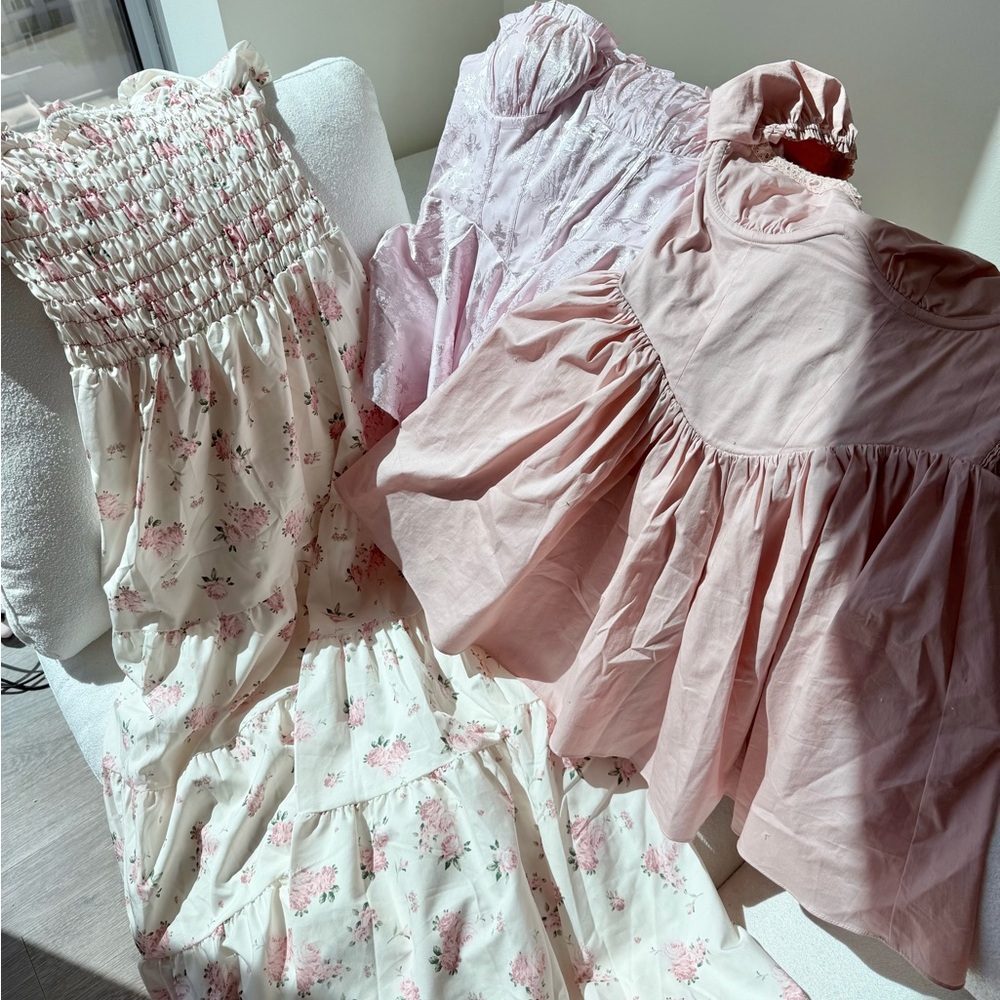 Babyboo Pink Floral Dress